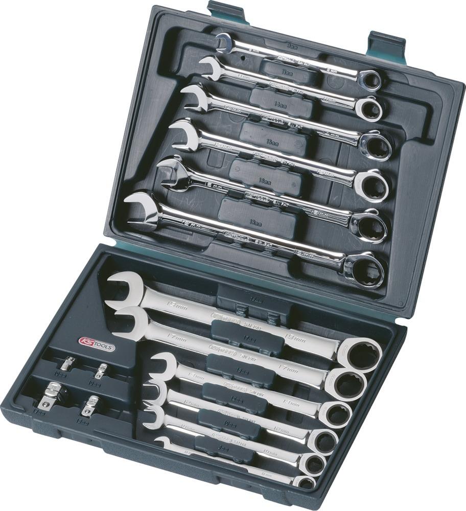 Produktbild KS Tools Ratschenschlüssel-Satz 16-tlg. 8-19mm gerade