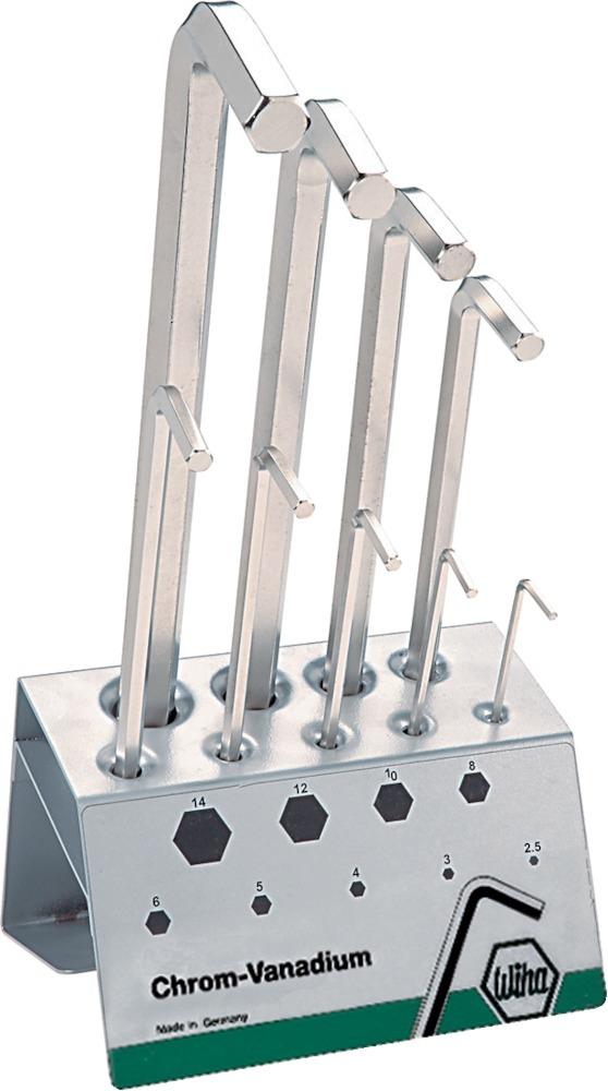 Produktbild Wiha Winkelschraubendreher vernickelt 2,5 - 1 4 mm im Ständer