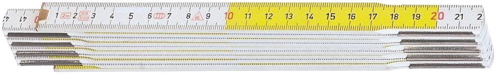 Produktbild Hultafors Gliedermassstab Buche 2m gelb-weiss