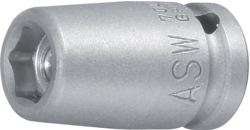 Produktbild ASW Kraft-Steckschlüssel-Einsatz 1/4"13mm Magnet