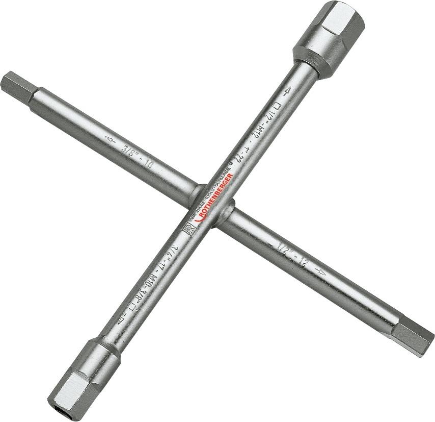 Produktbild Rothenberger Sanitär-Kreuzschlüssel 220 x 220mm