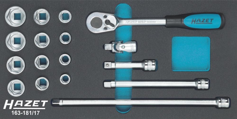Produktbild Hazet Werkzeugmodul 163-181/17 Steckschlüssel 3/8"