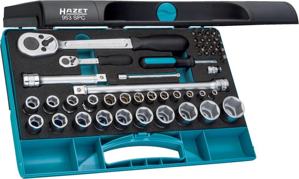 Produktbild Hazet Steckschlüsselgarnitur 1/4"+1/2"47tlg. 953 SPC