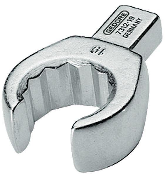 Produktbild Gedore Einsteck-Ringschlüssel offen 19mm 9x12mm 4kt.