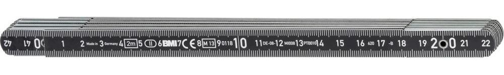 Produktbild BMI ALU Gliedermaßstab 2m breite 14mm