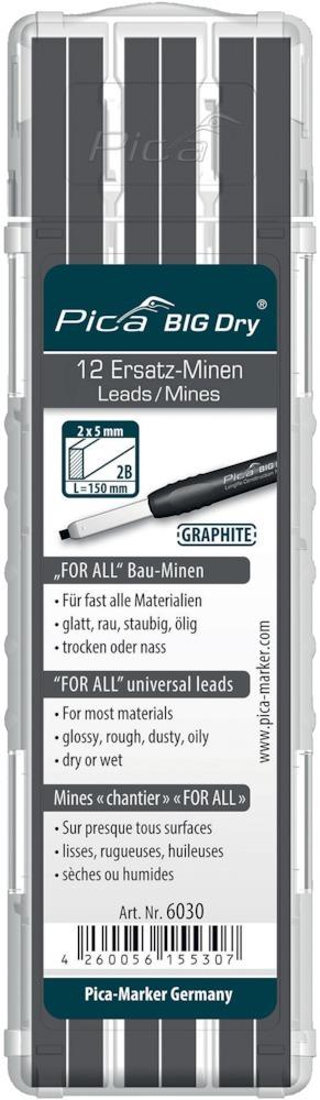 Produktbild Pica Ersatzminenset FORALL BauMinen Graphit