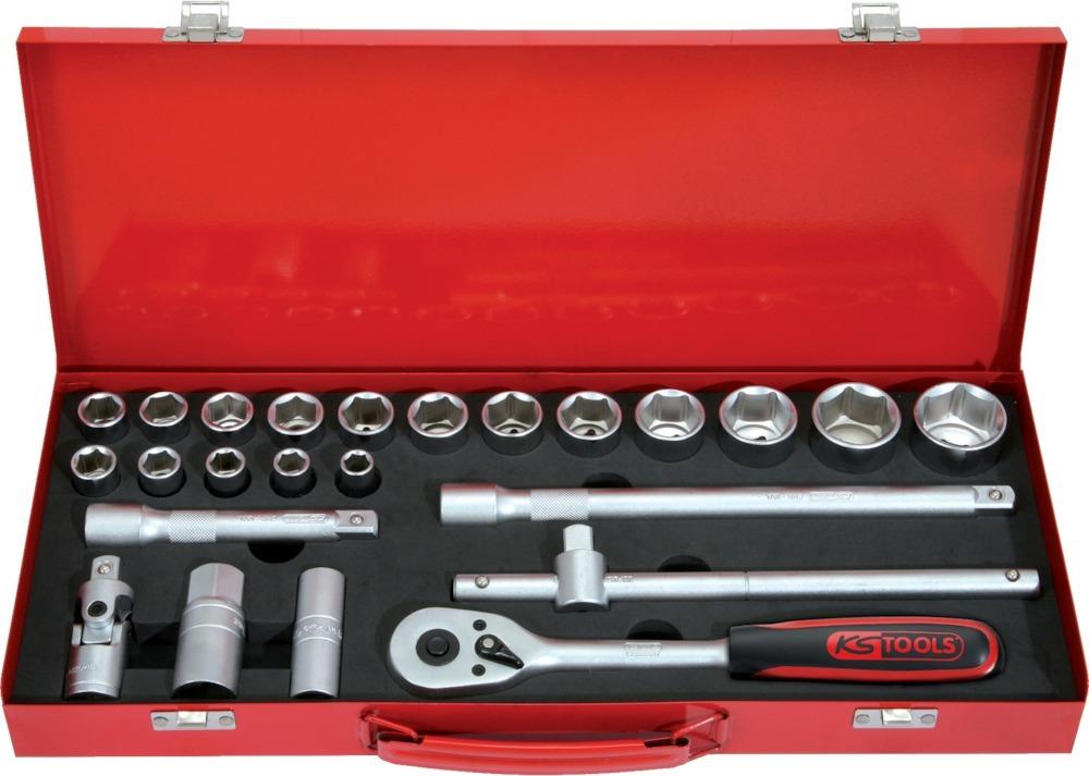 Produktbild KS Tools Steckschlüsselgarnitur 1/2" 24tlg.
