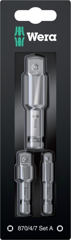 Produktbild Wera Steckschl.-Adapter Set 3tlg. 1/4"-1/2"