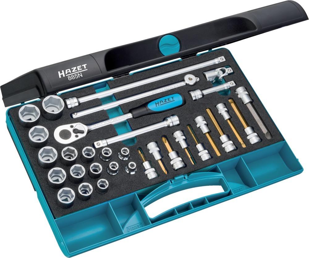 Produktbild Hazet Steckschlüsselgarnitur 3/8" 32tlg. 885N