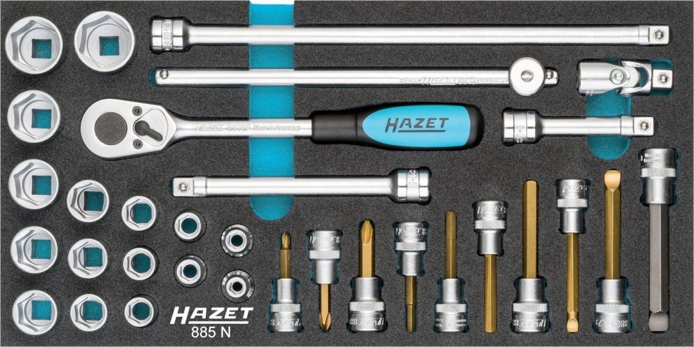 Produktbild Hazet Steckschlüsselgarnitur 3/8" 32tlg. 885N bild 2