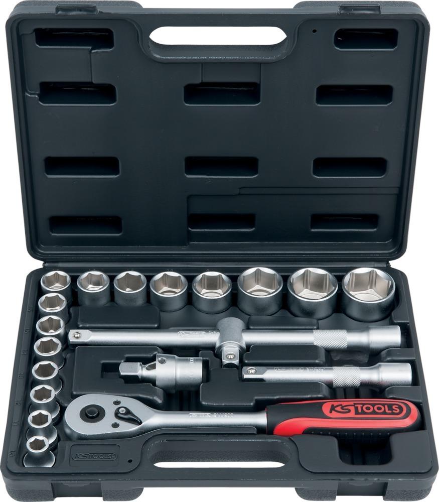 Produktbild KS Tools Steckschlüsselgarnitur 1/2" 20tlg.