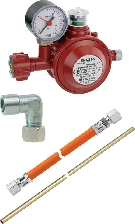 Produktbild GOK Herdanschlussset 16 bar 1,5 kg/h, 50 mbar bild 1