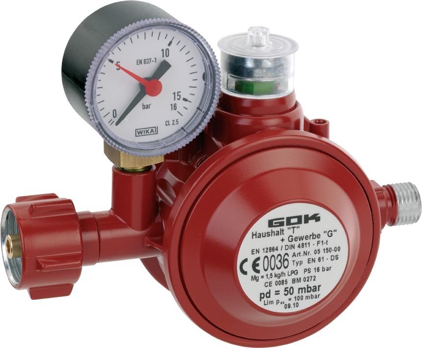 Produktbild GOK Haushalt-Regler 1,5kg 50mbar 05-150