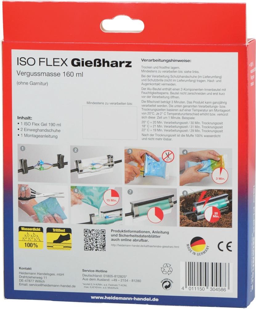 Produktbild Heidemann ISO FLEX Giessharz Set für NYY o. NYM-Kabel bild 6