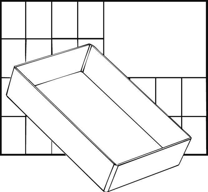 Produktbild Raaco Facheinsatz A6 einzeln 47x109x157 mm