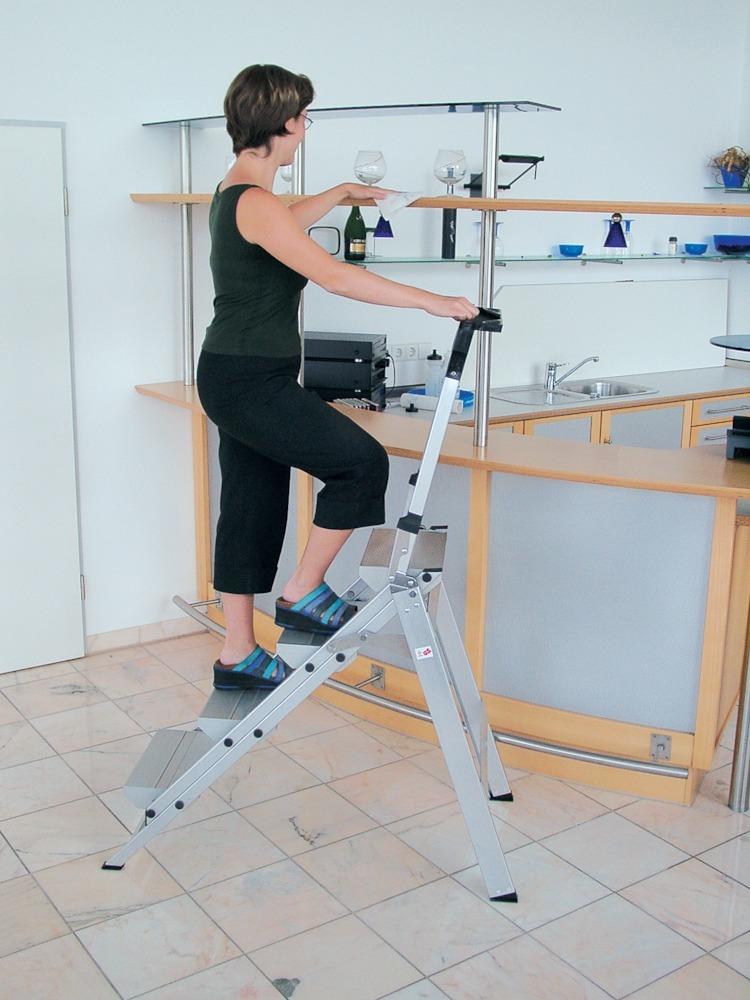 Produktbild Klapp Treppe alu 3 Stufen klappbar
