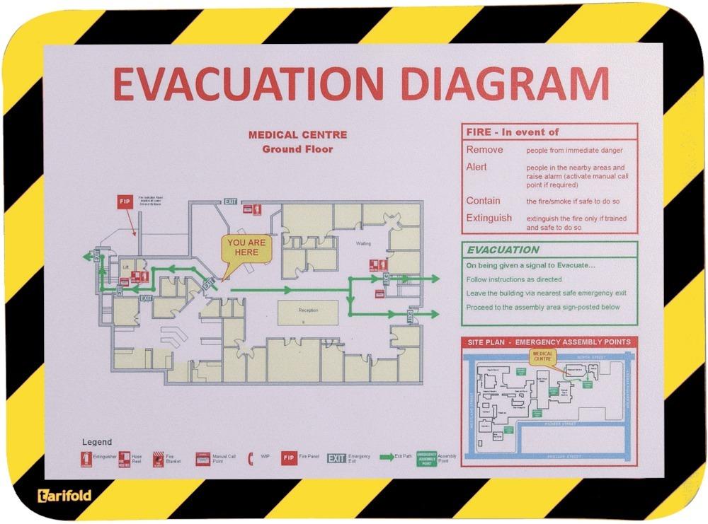 Produktbild Tarifold Sichttafel selbstklebend DIN A 4 schwarz gelb