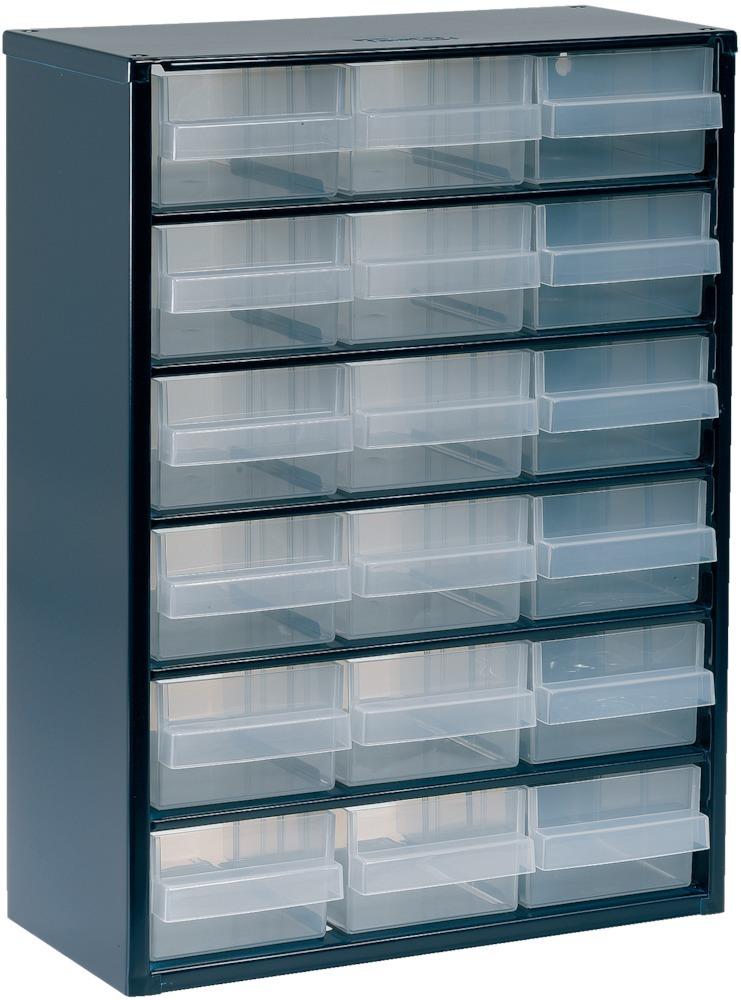 Produktbild Raaco Schubl.-Magazin mit 18 Laden Typ 150-02 blau