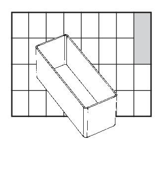 Produktbild Raaco Facheinsatz A9-2 transparent H 47x B 39 x T 109 mm