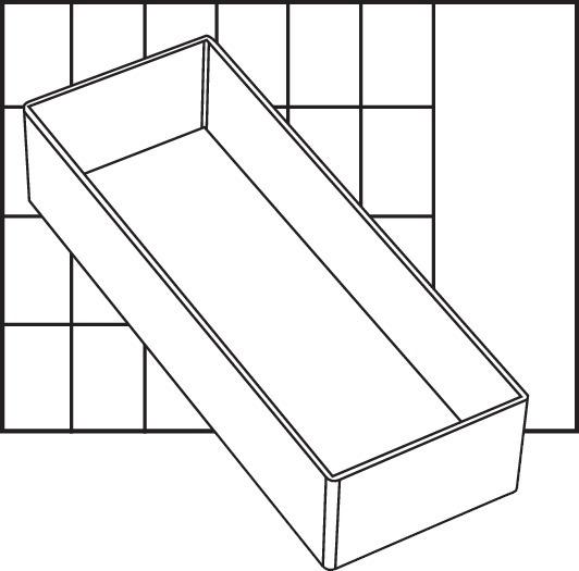 Produktbild Raaco Facheinsatz A7-2 einzeln