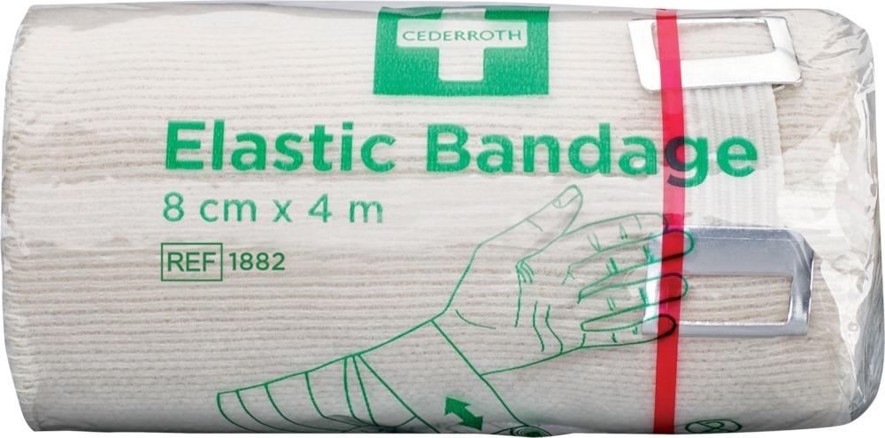 Produktbild Cederroth  Bandage elastisch 8 cm x 4 m mit Clip