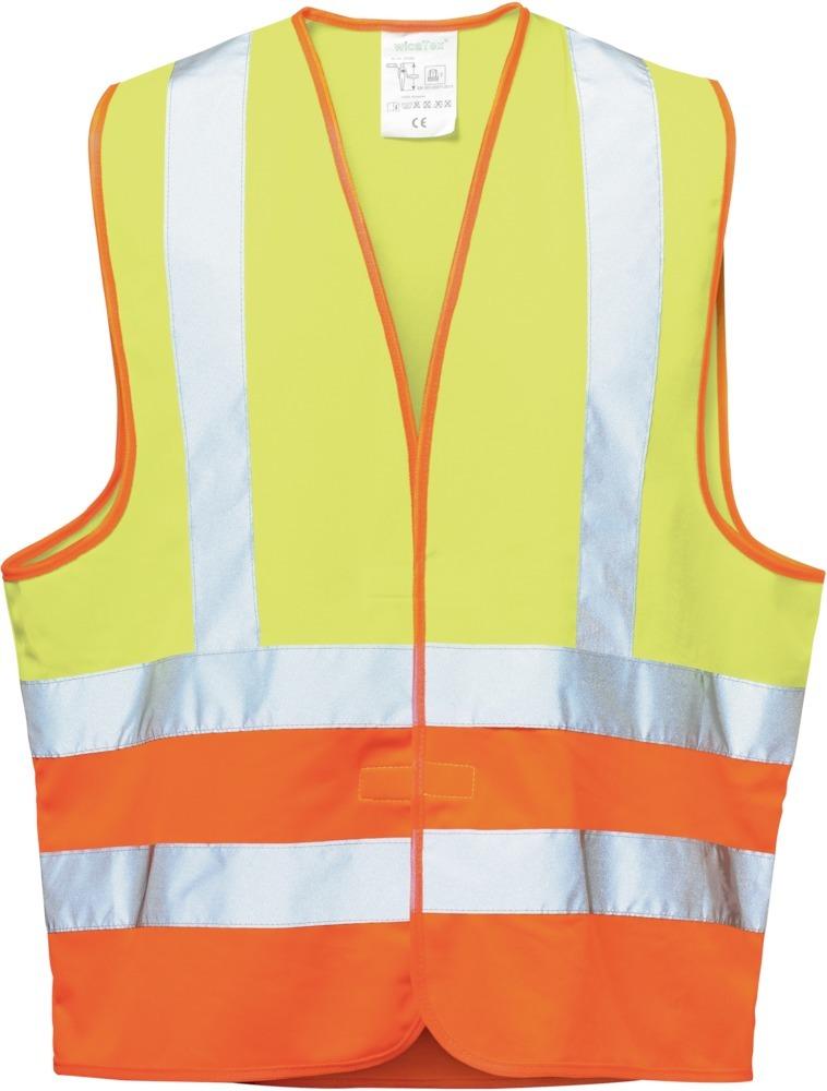 Produktbild Wica Warnweste Hajo warngelb orange Schulterreflex
