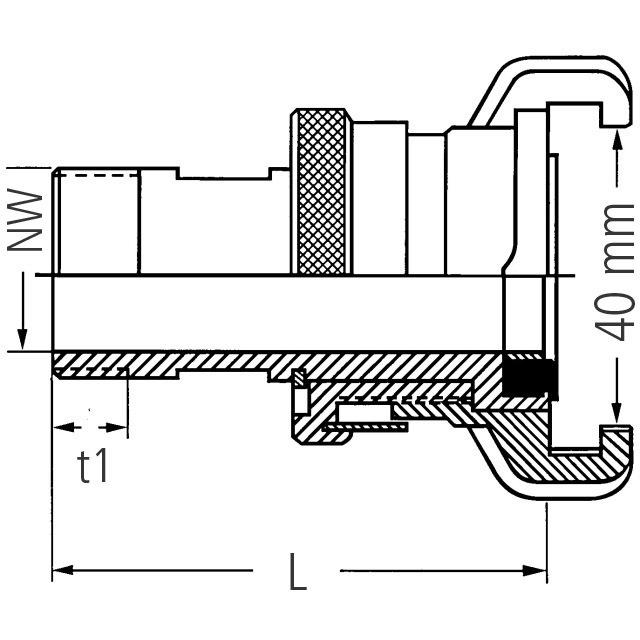 Produktbild Geka plus-Gewindestück SH, MS, AG G1",SB bild 3