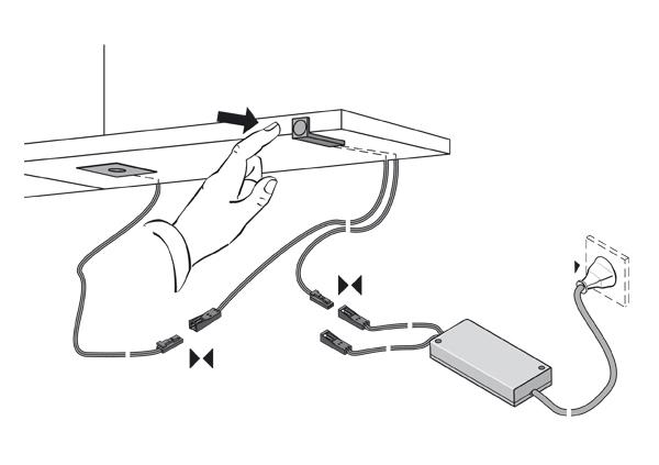 Produktbild Magic LED Dimmer Winkel 12VDC max. 36W, Alu Op., 1.8m bild 3