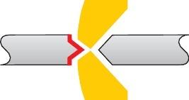 Produktbild Knipex Elektronik Vornschrägschneider 120mm Kopf mit Aussparung bild 2