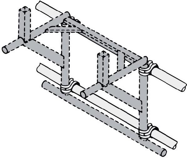 Produktbild Müba Gerüstbefestigung für Trägergestell Schuttrutsche