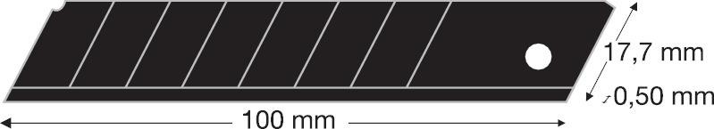 Produktbild Lutz Abbrechklinge 18mm schwarz a 10 Stück