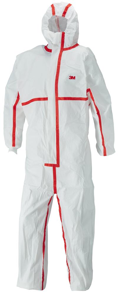Produktbild 3M Schutzanzug 4565 weiß rot Typ 4/5/6 Gr.3XL
