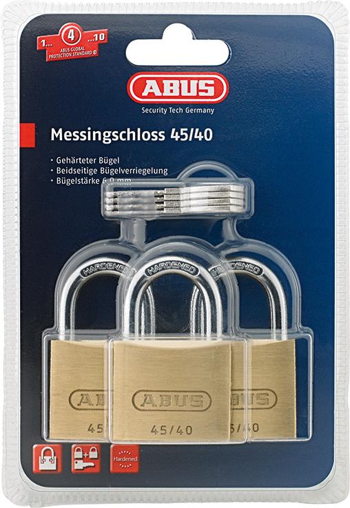 Produktbild Abus Vorhangschloss Quad-Pack SB Mess. Zyl. bild 2
