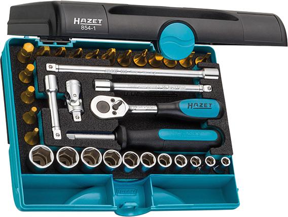 Produktbild Hazet Steckschlüssel Einsatz Garnitur 1/4" 33tlg.