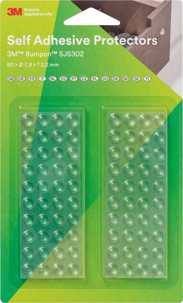 Produktbild 3M Elastikpuffer Bumpon transparent 7,9 x 2,2 mm Pack mit 80 Stück