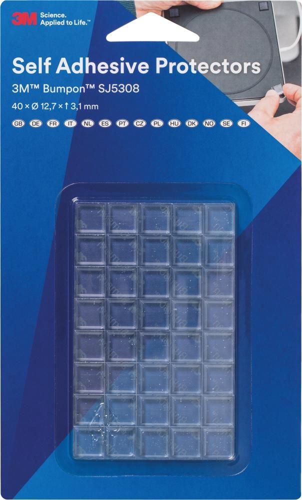 Produktbild 3M Elastikpuffer Bumpon transparent 12,7 x 3,1 mm Pack mit 40 Stück