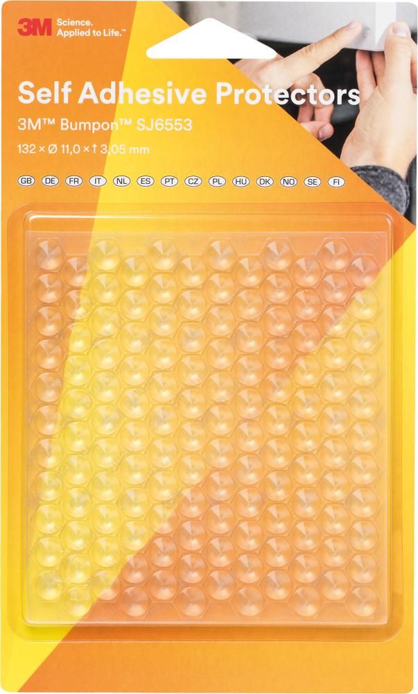 Produktbild 3M Elastikpuffer Bumpon transparent 11,0 x 3,05 mm Pack mit 132 Stück