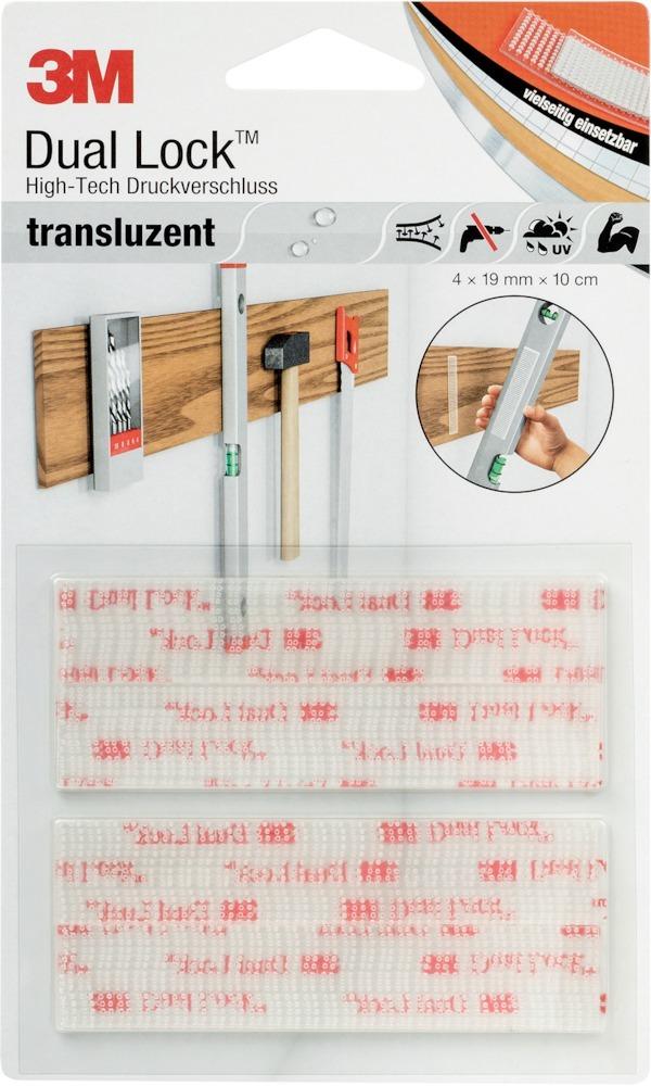 Produktbild 3M Druckverschluss Dual Lock High Tech 4 x 19 mm Pack mit 10 Meter