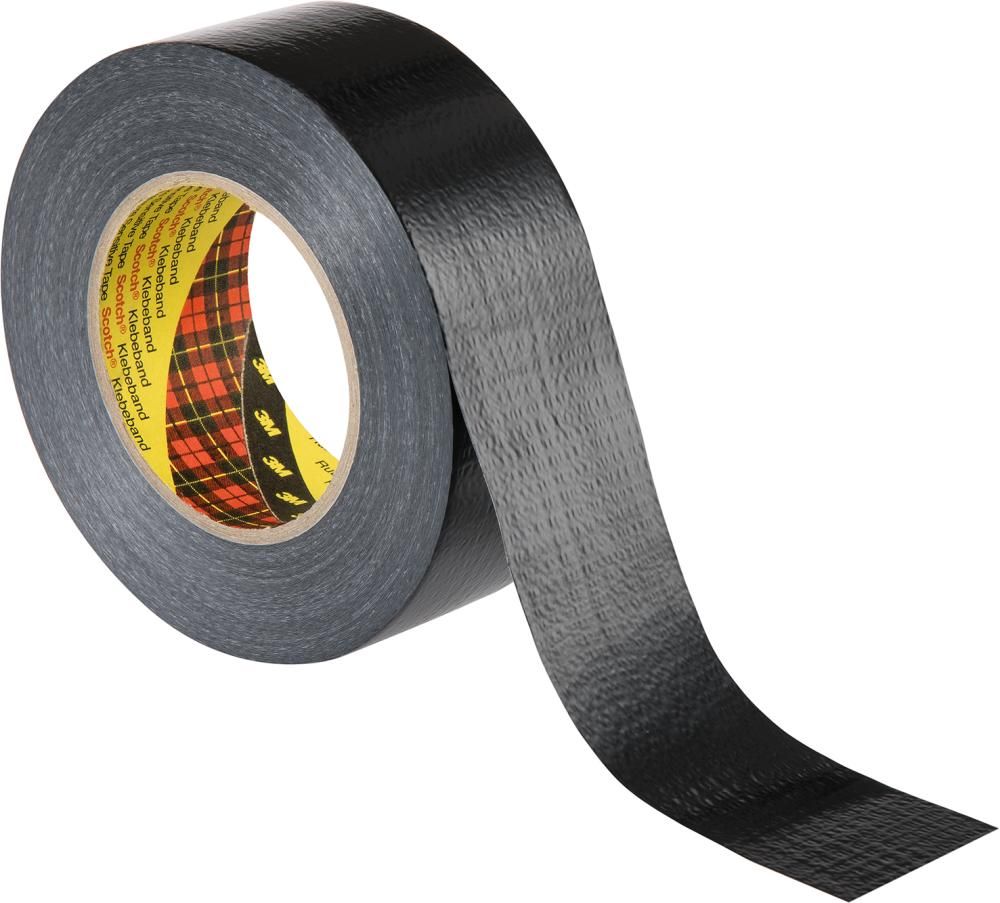 Produktbild 3M Universalgewebeklebeband 2904 Schwarz formflexibel 48 mm Rolle mit 50 Meter