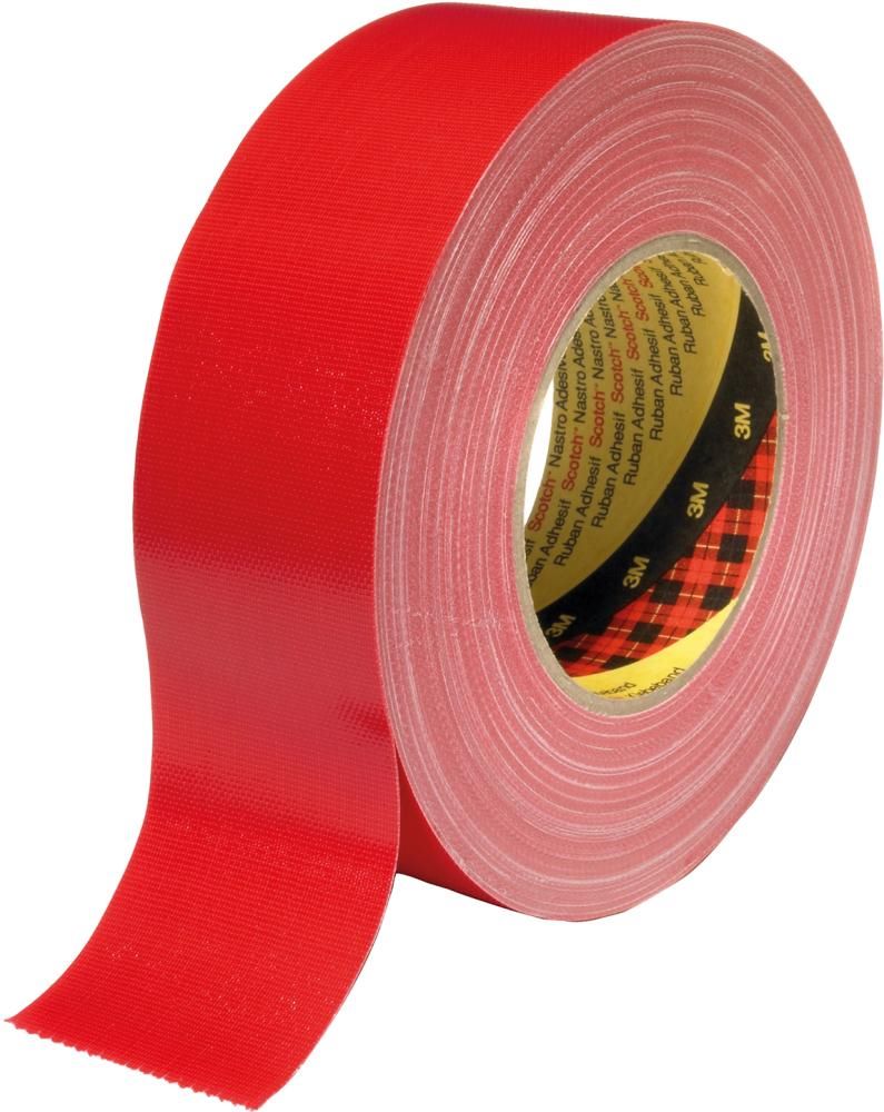 Produktbild 3M Gewebeklebeband 389 rot 25 mm Rolle mit 50 Meter