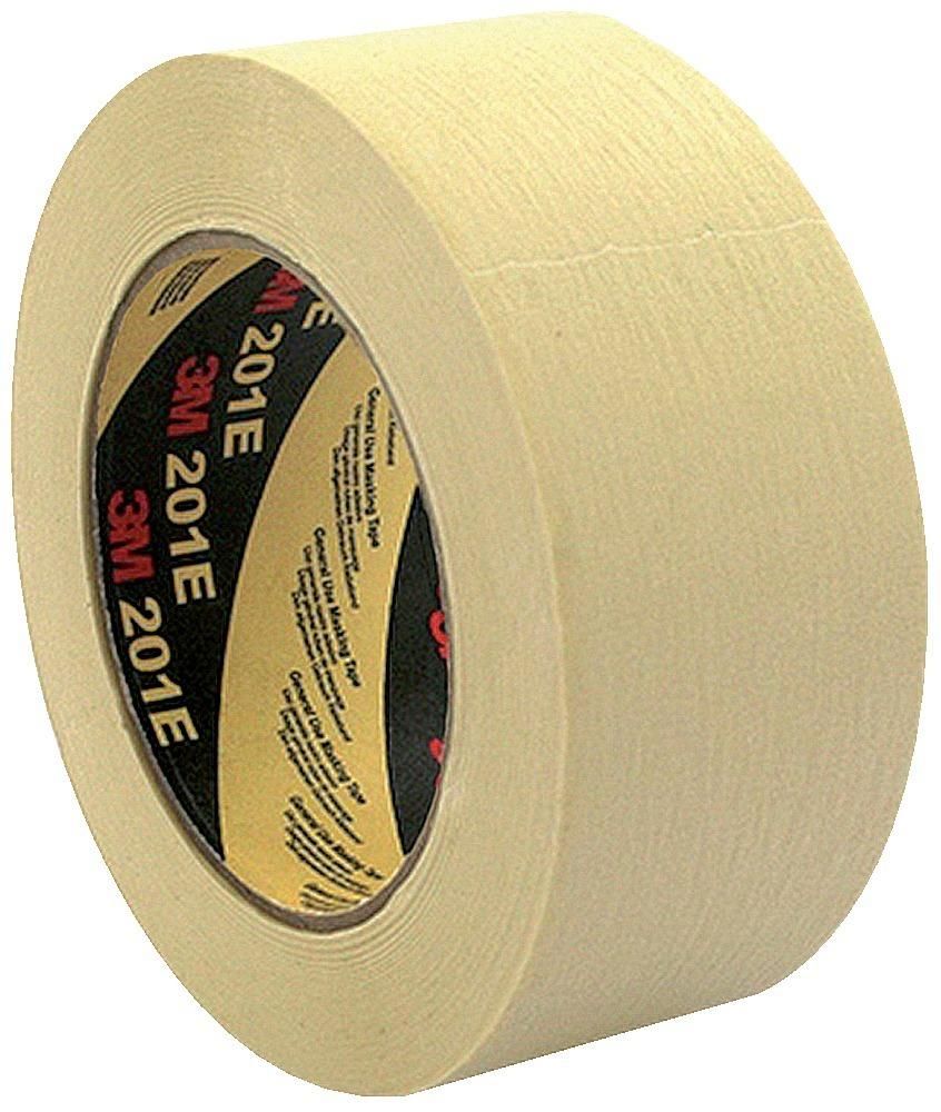 Produktbild 3M Kreppklebeband 201E beige 24 mm Rolle mit 50 Meter bild 1