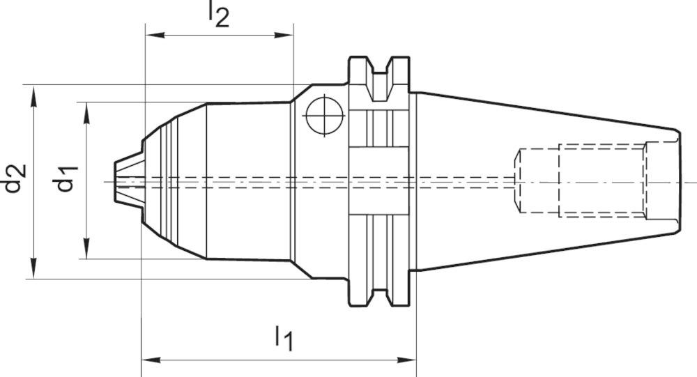 Produktbild Albrecht Kurzbohrfutter AKL DIN69871 0,5 bis 10mm SK40 bild 4