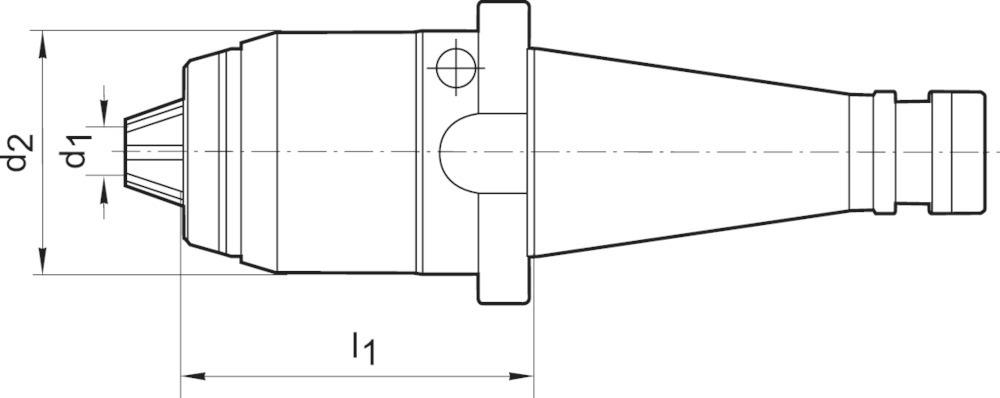 Produktbild Albrecht Kurzbohrfutter AKL DIN2080 1-16mm SK40 bild 4