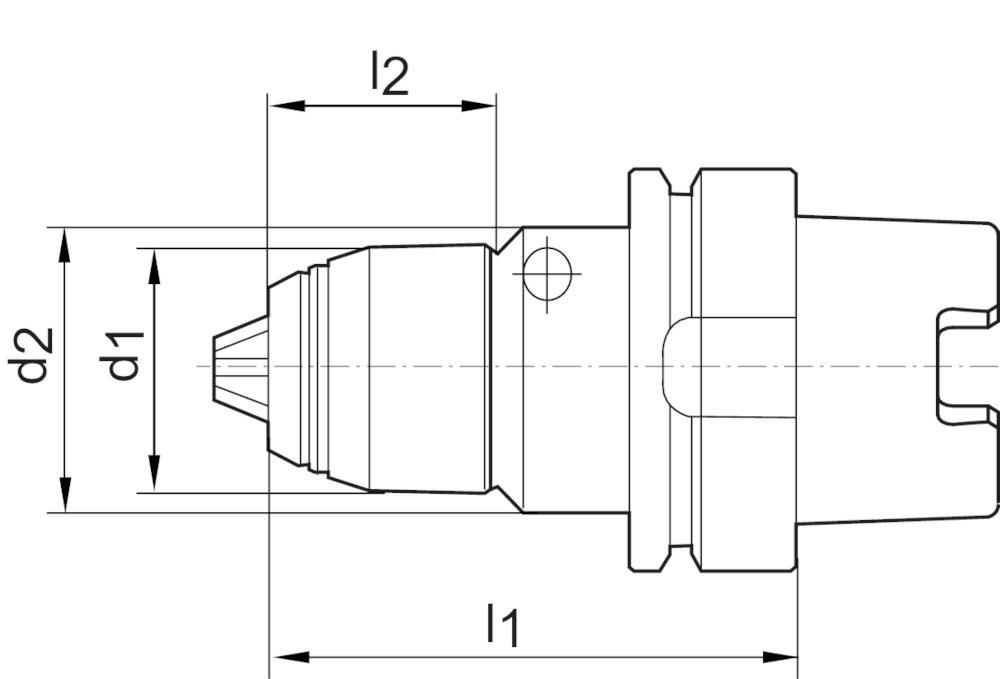 Produktbild Albrecht Kurzbohrfutter AKL DIN69893 1 bis 16mm HSK100 bild 4
