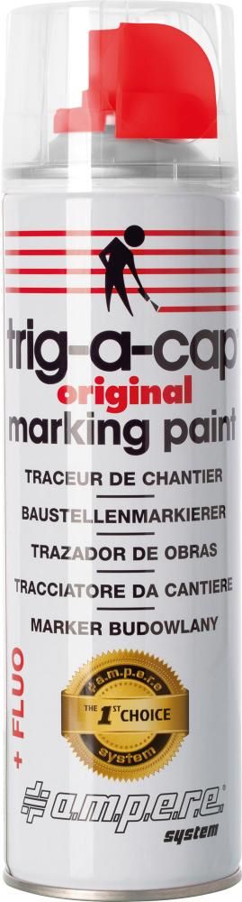 Produktbild Baustellenmarkierspray trig a cap rot fluoreszierend Dose mit 500 ml