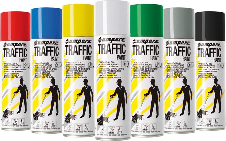Produktbild Bodenmarkierspray Traffic Paint grau Sprühdose mit 500 ml