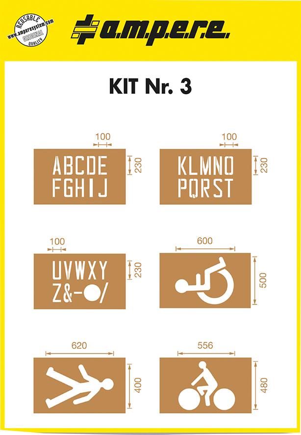Produktbild Schablonenset Schablonen KIT 3