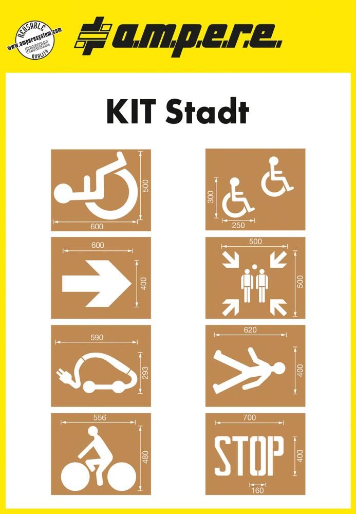 Produktbild Schablonenset Schablonen KIT Stadt