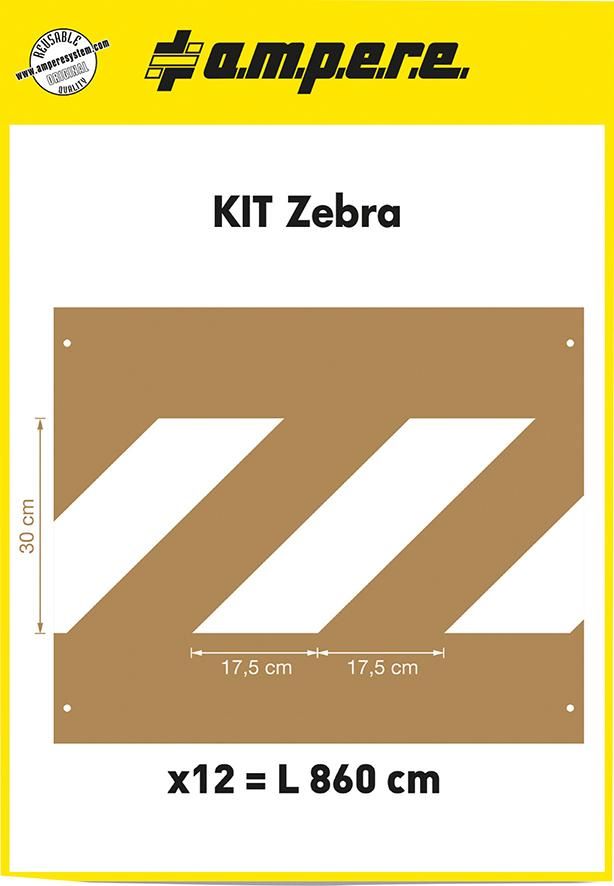 Produktbild Schablonenset Schablonen KIT Zebrastreifen