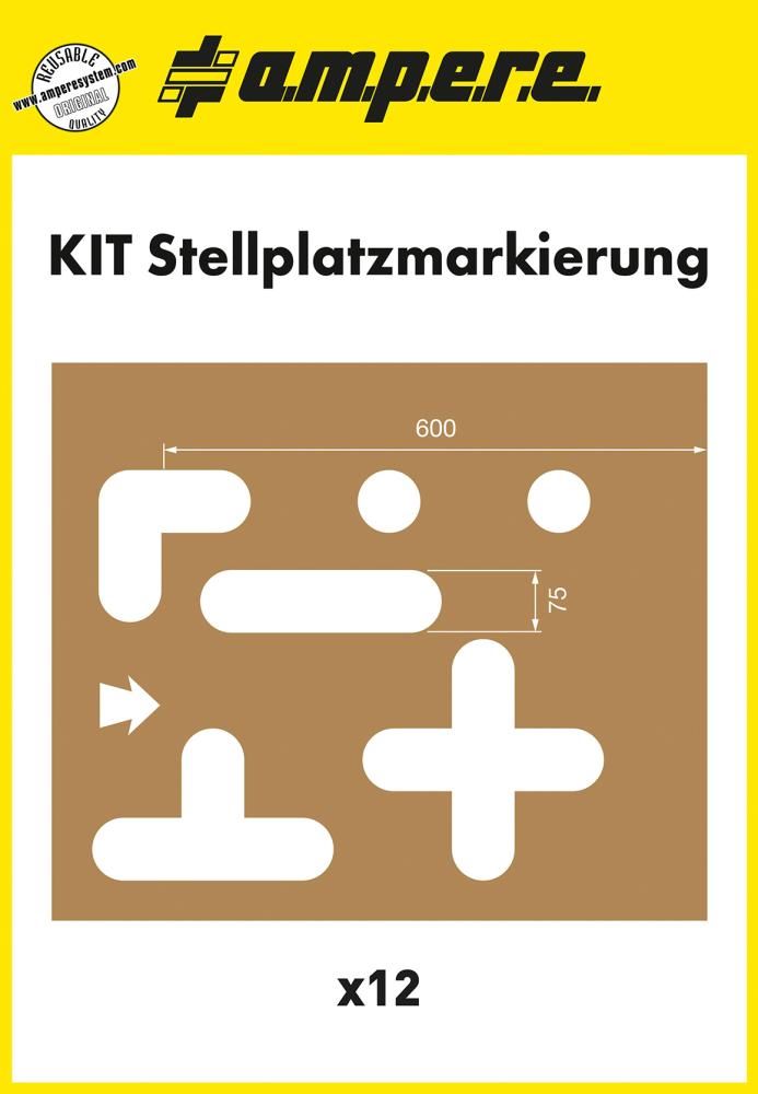 Produktbild Schablonenset Schablonen KIT Stellplatzmarkierung